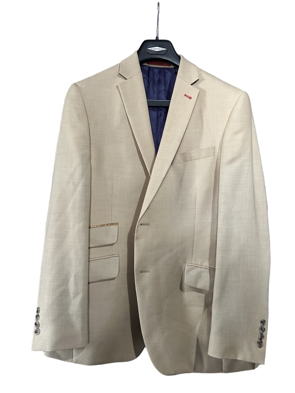 Ted Baker pale yellow Men's Classic Two-Button sport jacket 42R